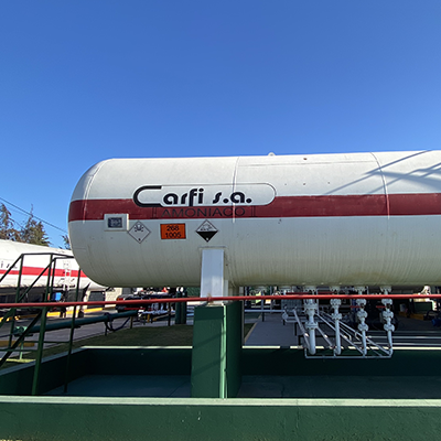 Tanque de amoníaco anhidro a granel